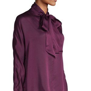 Akris Purple Silk Blouse